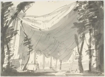 Tentes dans le paysage