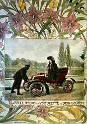 La Belle Otero au volant d