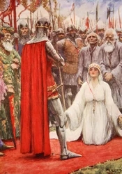 Le roi Édouard regarda dans les yeux suppliants de la reine Philippa