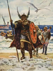 Le Débarquement des Vikings, illustration de 