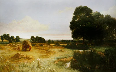 La terre verte et agréable d