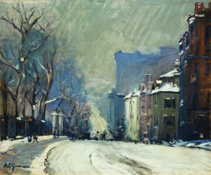 Rue Beacon en hiver