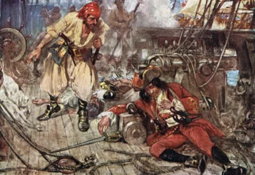 Un certain Stephenson... lui jura dessus et lui ordonna de se lever et de se battre comme un homme