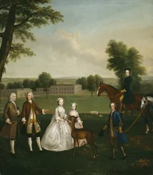 Thomas Lister et Famille à Gisburne Park, 1740-41