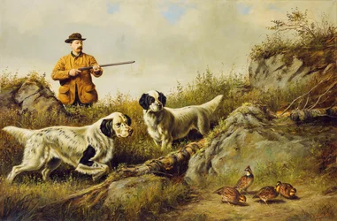 Amos F. Adams tirant sur Gus Bondher et son fils, Comte Bondher, 1887