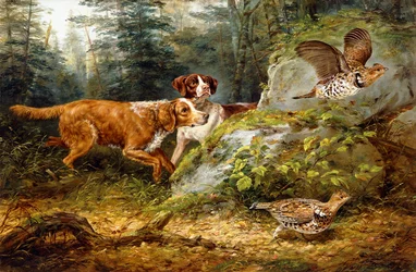 Chasse au tétras, 1857
