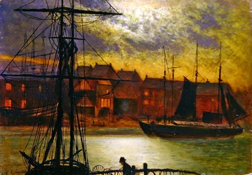 Bateaux dans le port de Whitby