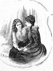 Sœurs échangeant des confidences