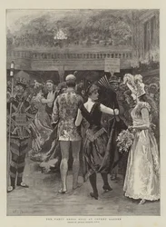 Le bal costumé à Covent Garden