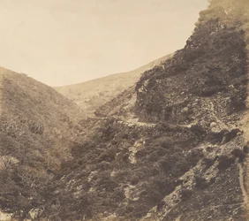 Sur la route de Watersmeet, près de Lynton, North Devon, 1856