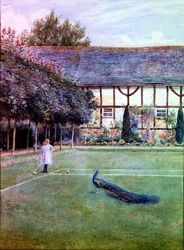 Sur la pelouse de croquet