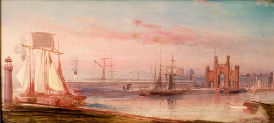 Earl Grey Dock, avec le navire 