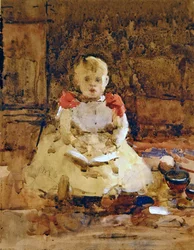 Un jeune garçon lisant