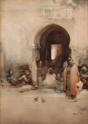 Combat de coqs, 1900.