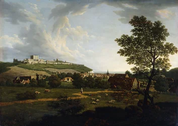 Vue étendue de Douvres et du château de Douvres
