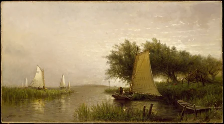 Sur la baie de Synepuxent, Maryland, 1876