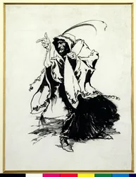 La Belle au bois dormant - La Treizième Fée, illustration des Contes de fées des frères Grimm, traduits par Mme Edgar Lucas, publié en 1900