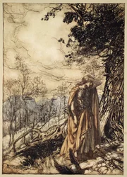 Brunnhilde reste longtemps, étourdie et alarmée, illustration de 