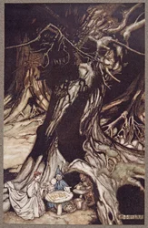 Le beurre est obtenu à partir des racines des vieux arbres, de Peter Pan dans les jardins de Kensington par J M Barrie, pub. 1906