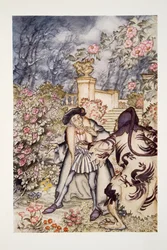 Il entendit un bruit fort, et vit venir vers lui une bête si effrayante qu