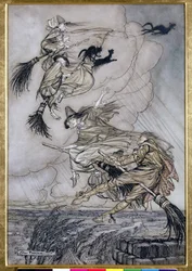Hé ! Monte la cheminée, fille ! Hé après toi !, illustration dans Les Légendes d