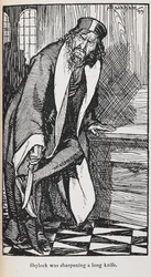 Illustration de Shylock de Le Marchand de Venise