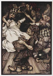 Blanche-Neige avec les sept nains