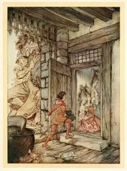 Prenant les clés du château, Jack a déverrouillé toutes les portes, des Contes de fées anglais, pub. 1922