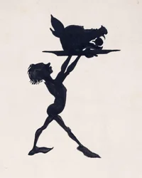 Eh bien, les invités se sont rassemblés dans la salle de banquet du palais et le festin a commencé, illustration de La Belle au bois dormant, par C.S. Evans, publié en 1920