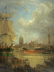 Le lancement du Great Western en 1837