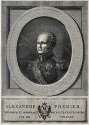 ALEXANDRE Ier de Russie (1777-1825). Tsar de Russie (1801-1825).