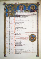 Antiphonaire de Saint-Pierre, vers 1160 (page enluminée)