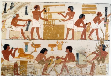 Artisans au travail. Reproduction en fac-similé d
