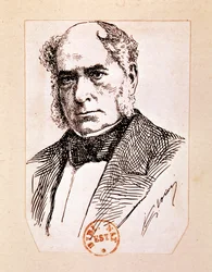 BESSEMER Sir Henry, inventeur et ingénieur anglais (dessin)