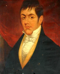 Banks Booth, époux de Grace Spencer (huile sur toile)
