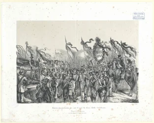 Funérailles des personnes tuées en action les 13 et 14 mars 1848