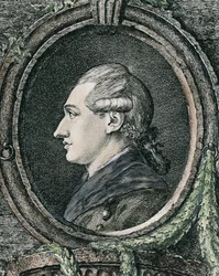 GOETHE, Johann Wolfgang von (1749-1832). Humaniste et écrivain allemand. Gravure.