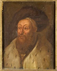 Georg es Le Barbu, duc de Saxe (huile sur toile)