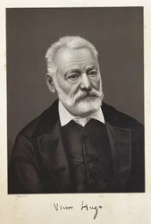 Hugo, Victor (1802-1885). Écrivain romantique français. Lithographie
