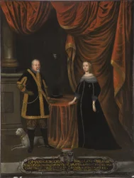 Jean Georges Ier de Saxe et Madeleine Sibylle de Prusse (huile sur toile)