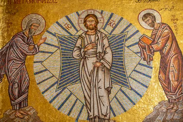 La transfiguration de Jésus. Cathédrale, Harissa, 2022 (photo)