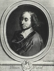 PASCAL, Blaise (1623-1662). Mathématicien, physicien et philosophe français. Gravure