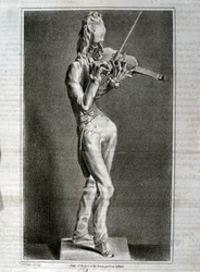 Portrait-Caricature de Niccolo Paganini (eau-forte)