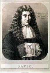 Portrait de Denis Papin (eau-forte)