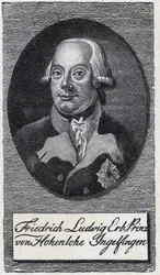 Portrait de Frédéric-Louis par Hohenlohe-Ingelfingen