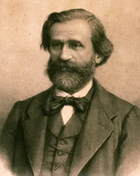 Portrait de Giuseppe Fortunino Francesco Verdi (eau-forte)