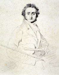 Portrait de Niccolo Paganini (eau-forte)