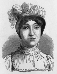 Portrait de Sophie Armand ou Madame Blanchard (1778-1819), épouse de Jean Pierre Blanchard, aéronaute français. Elle mourut dans l