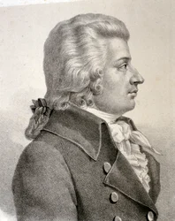 Portrait de Wolfgang Amadeus Mozart (eau-forte)