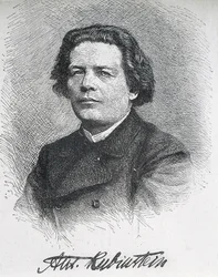 RUBINSTEIN, Anton Grigoryevich (1829-1894). Compositeur et pianiste russe. Portrait signé d